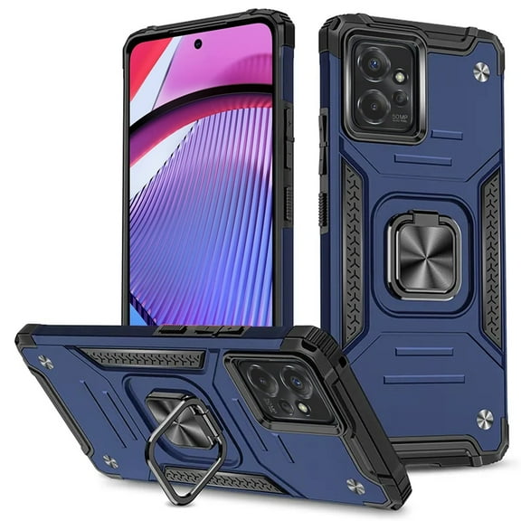 For Motorola Moto G POWER 5G 2023 XT2311DL Robust Kickstand Phone Case Cover - Blue