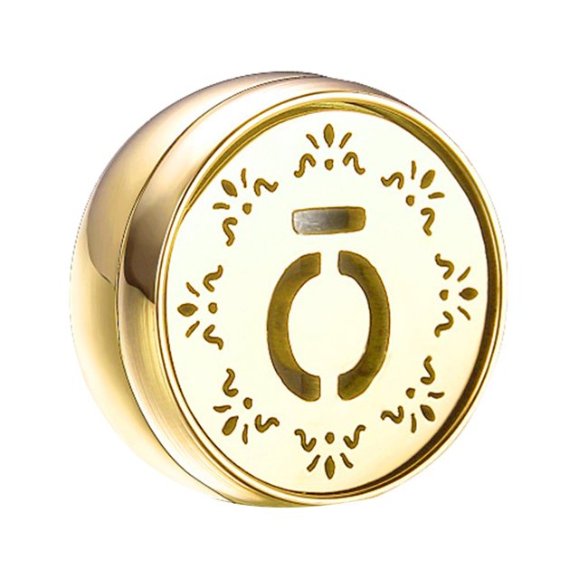 Botón magnético del medallón del difr del aceite esencial de aromaterapia del de Dorado A Zulema Difusor de aceite esencial