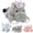 Gray-Hippo, variant on MorisMos 20" Spotted Pig Stuffed Animal with 3 Babies Pig Plush Toys
