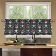 thumbnail image 7 of Ryvnso Cool Skull Pattern Curtains Sets Short Curtain Rod Pocket Half Window Cafe Farmhouse Tier 2 Panels 57"W x 36"L, 7 of 7