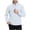 #H-Gray, variant on Water‑Resistant Jackets for Men Zip Up Long Sleeves Stand Collar Lightweight Elastic Cuff Windbreaker Casual Outerwear with Zipper Pockets,Light Blue,Size L