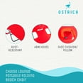 thumbnail image 2 of Ostrich Chaise Lounge, Facedown Beach Camping Pool Tanning Chair, Red, 2 of 10