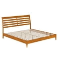 thumbnail image 2 of AFI Savannah King Solid Wood Low Profile Platform Bed, Light Toffee, 2 of 12