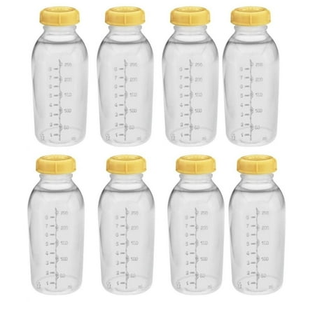 Medela Breastmilk Collection Storage Feeding Bottle W/lid 8oz /250ml 8 (Best Way To Store Baby Bottles)