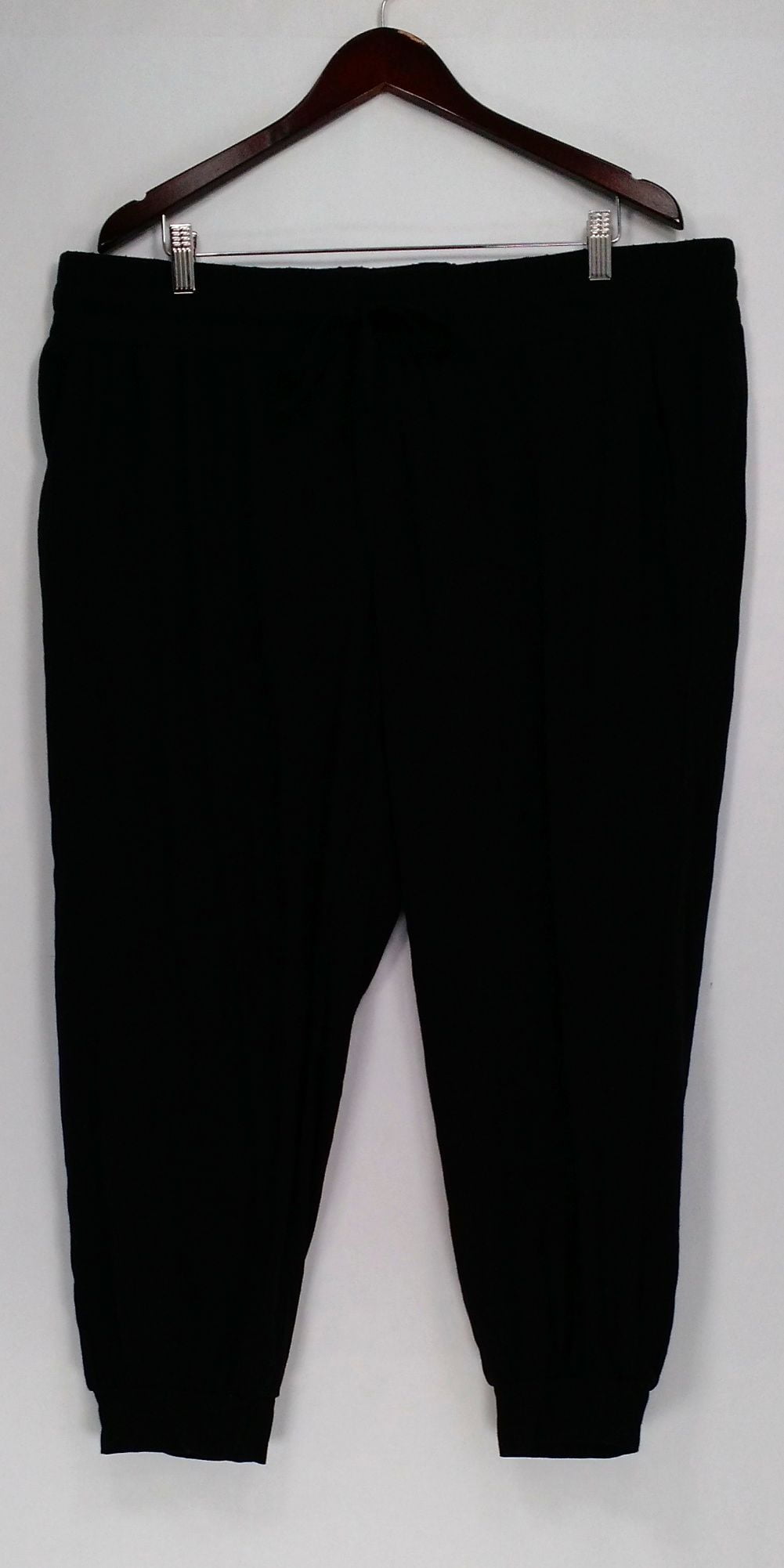 Anybody Petite Size Lounge Pants LP Loungewear Cozy Knit Jogger Black