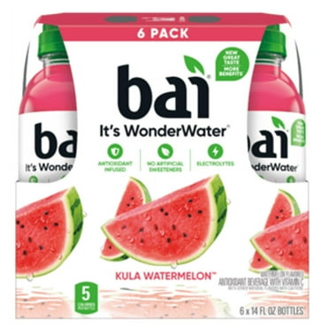 Bai Antioxidant Infused Kula Watermelon Flavored Water, 14 fl oz, Pack of 6