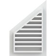 thumbnail image 4 of Ekena Millwork 20"W x 22"H Half Peaked Top Right (25"W x 29"H Frame Size) 10/12 Pitch: Functional, PVC Gable Vent w/ 1" x 4" Flat Trim Frame, 4 of 14