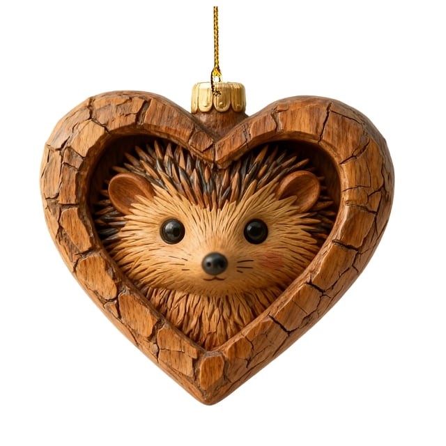 Set de adornos navideños Animales del Bosque - Decoraciones acrílicas de árbol de 3,1" con estampados de animales adorables, decoración navideña con temática natural para el hogar y regalos
