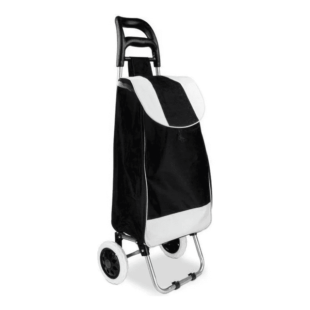 Carrito para Mandado Compras Resistente Plegable y Multiusos negro