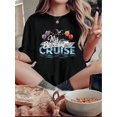 thumbnail image 1 of Women's Casual Seagull Graphic Tee - Comfy Crew Neck Short Sleeve T-Shirt, Perfect for Summer & Sports, 1 of 8