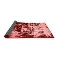 thumbnail image 2 of Ahgly Company Indoor Round Abstract Red Modern Area Rugs, 3' Round, 2 of 4
