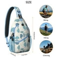 thumbnail image 3 of Hand Drawn Shark Sling Bag - Vintage Retro Nautical Shoulder Backpack for Travelers - Durable & Spacious, 3 of 6
