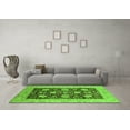 thumbnail image 3 of Ahgly Company Indoor Rectangle Oriental Green Traditional Area Rugs, 2' x 5', 3 of 4