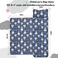 thumbnail image 5 of Ballerina Flower Dark Pattern Toddler Nap Mat with Pillow & Blanket, Soft Sleeping Mat for Preschool Daycare Travel Sleepovers, 5 of 6