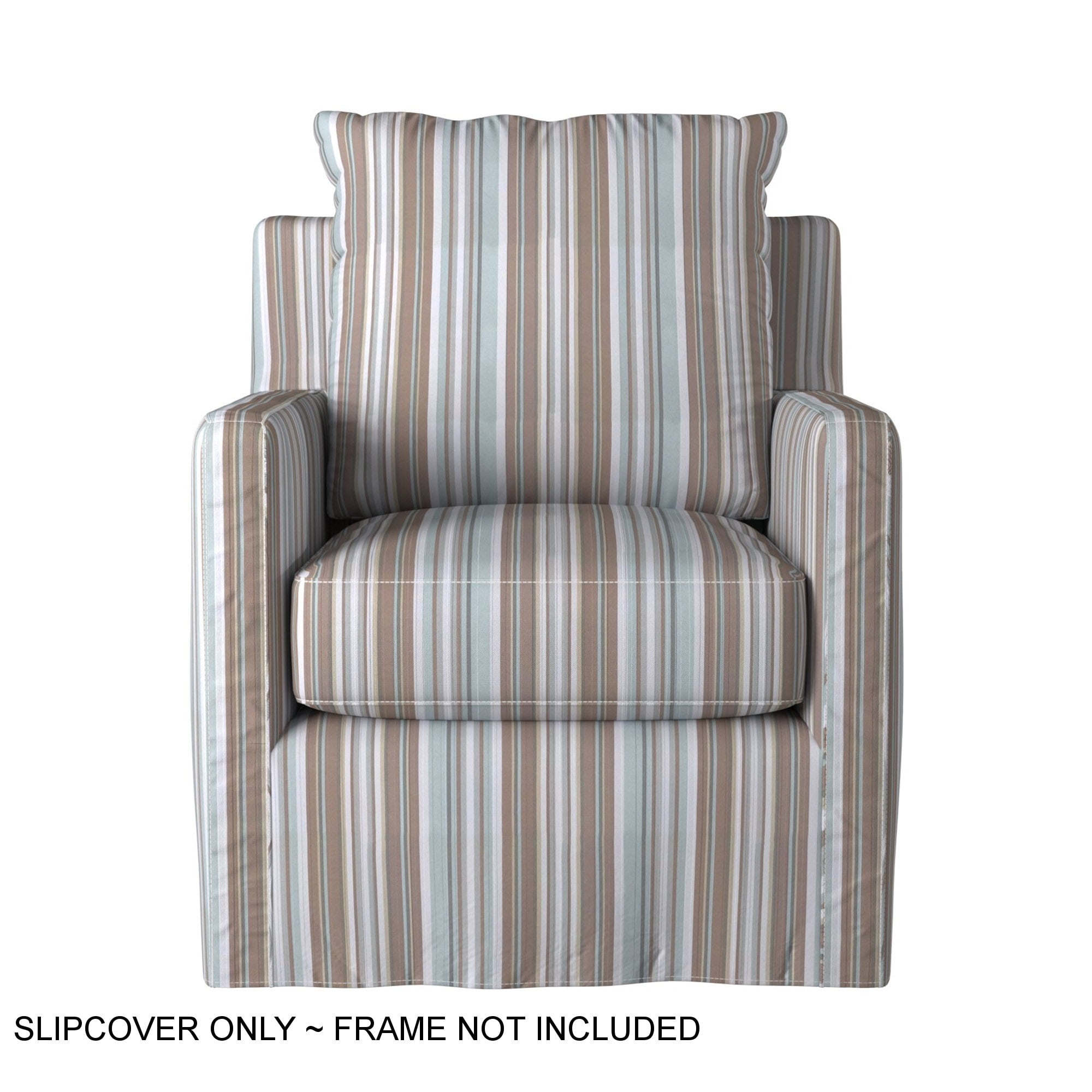 Blue Stripe All Cotton Sofa/Couch/Loveseat/Arm Chair Slipcover 