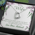 thumbnail image 2 of To My Wife When You Smile at Me Forever Necklace w Message Card, 2 of 20