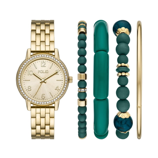 Conjunto SET FMDFL2054 Dorado Para Dama Folio