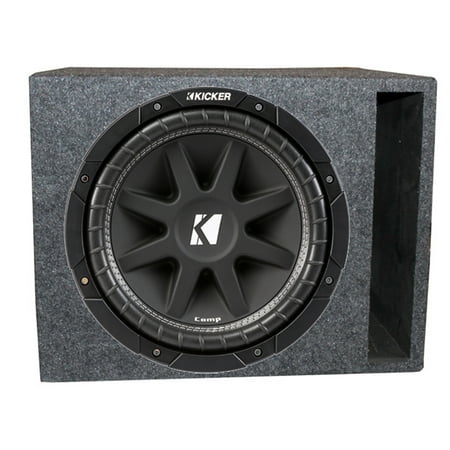 Kicker Comp 43C154 15" 500W Car Subwoofer + Single Vented Sub Box Enclosure