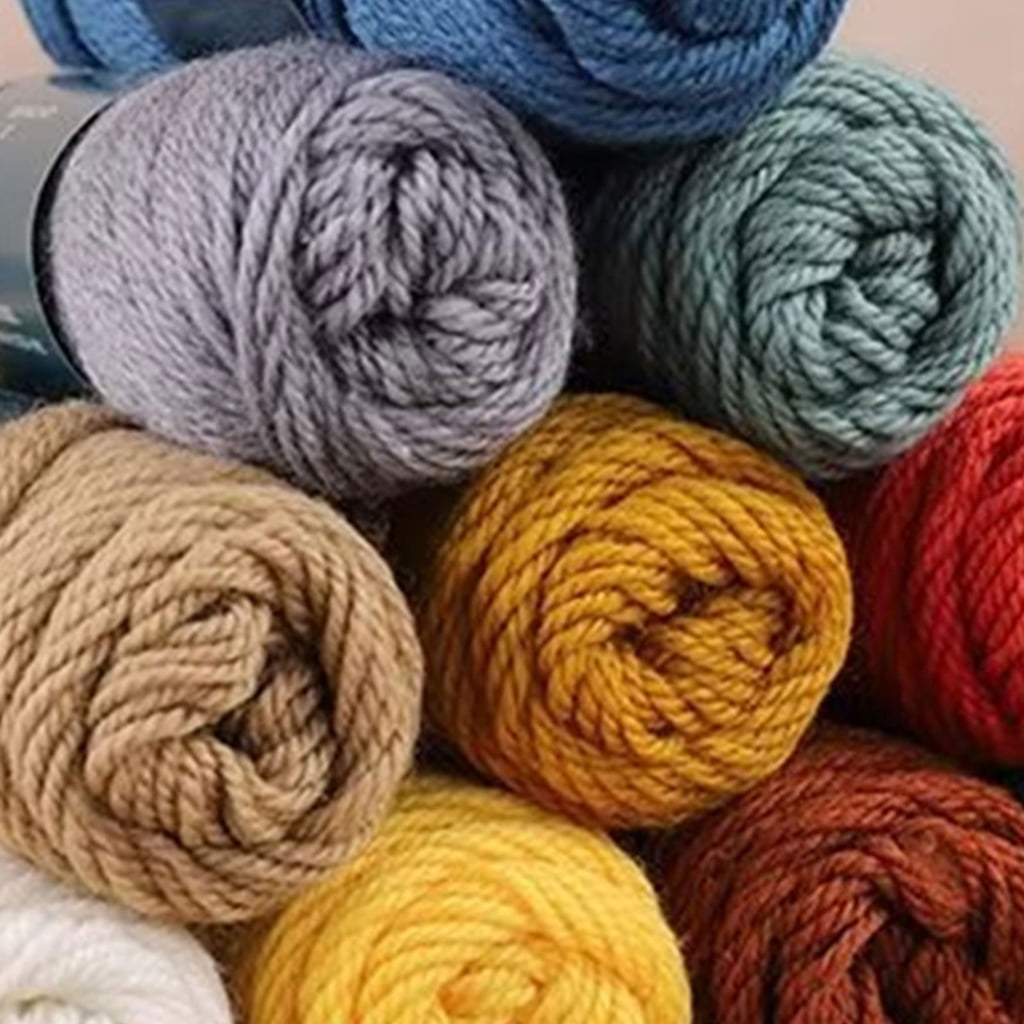 5Pieces Wool Yarn Wool Yarn Fine Fibers Soft Crochet Yarn For Beginner Adult Knitting Rugs Sweater Scarves Hat