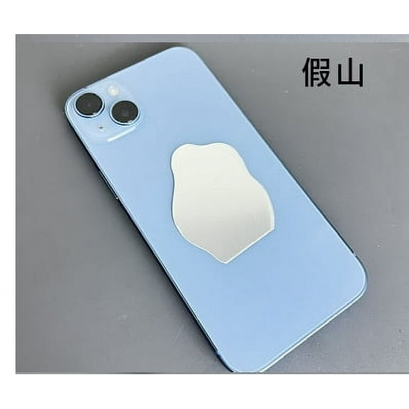 Stick on Makeup Mirror For Phone Cases 10pcs Mountain Shaped Diy Replacement Mirror Sheets Handheld Makeup Mirrors Phone Case Diy Stickers