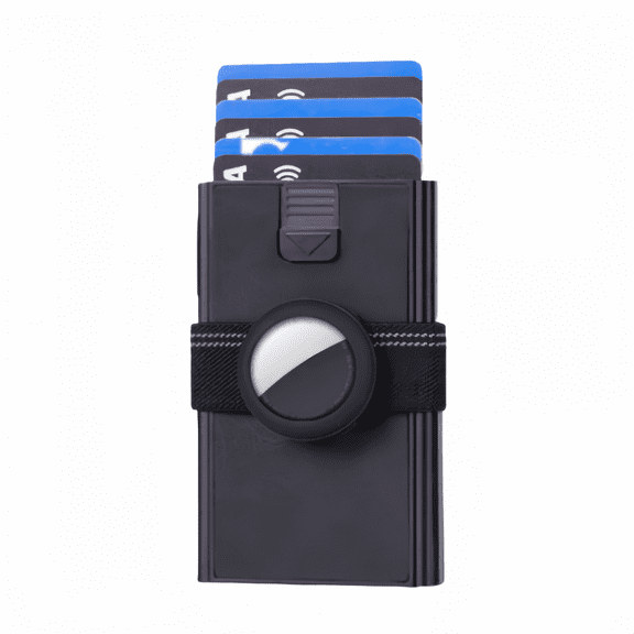 Aluminum Alloy Card Holder With Anti-Magnetic Feature Compact Design