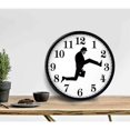 thumbnail image 5 of Reloj de pared inspirado en Silly Walk, creativo y silencioso, para el hogar y la vida (blanco y negro), 5 of 5