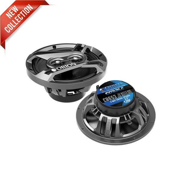 Orion CB653 Cobalt Series 6.5" 3-Way 240W Max 4-Ohm Coaxial Speakers (Pair)