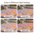 thumbnail image 6 of ODIKA 6'x9' Orange Purple Blossom Elegance Decorative Washable Area Rug Floral Harmony in Contemporary Artistic Style for Family Room, Living Mater Bedroom, Non-Slip, Easy Care, 6 of 6