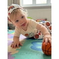 thumbnail image 3 of BemeyourBBs Newborn Baby Boys My First Basketball Season Outfit Infant Boys Summer Clothes Letters Print Short Sleeve Romper Basketball Pants Set Hat, 3 of 9