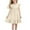 Beige, variant on Gytharion Kids Sleeveless Sundresses for Girls 1-7 Years, Summer Solid Casual Crew Neck Cotton Linen Beach Dress Flowy A-Line Ruffled Swing Princess Dress with Flutter Sleeves