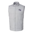 thumbnail image 2 of Men's Cutter & Buck Gray Stephen F Austin Lumberjacks Vault Stealth Hybrid Quilted Full-Zip Windbreaker Vest, 2 of 3