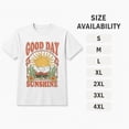 thumbnail image 6 of Good Day Sunshine Retro Sun Graphic T-Shirt, Unisex Classic Fit Cotton Blend Tee, 6 of 9