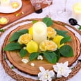 thumbnail image 3 of Guirnalda de flores de plástico, simulación de guirnalda, arreglo festivo de mesa para fiestas y bodas, 3 of 7