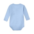 thumbnail image 3 of Kids Long Sleeve Kimono Bodysuit 100% Cotton Easy Snap Closure Wrap Romper Light Blue Newborn Essentials Kids Boy Clothes 0-24 Months,Size 6-9 Months, 3 of 6