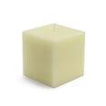 thumbnail image 1 of CPZ-126-12 3 x 3 in. Ivory Square Pillar Candles -12pcs-Case- Bulk, 1 of 1