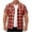 Orange, variant on Kaemgyyd Men's Plaid Shirt Jacket Short Sleeve Regular Fit Work Shirt Shacket Button Down Casual Outdoor Fishing Shirt with Pocket