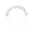 thumbnail image 1 of Qarigey Diadema navideña para el pelo, tocado de Navidad a la moda, decoración de disfraces de fiesta temática de Festival, fotografía de Accesorio para el cabello Oro rosa, 1 of 6