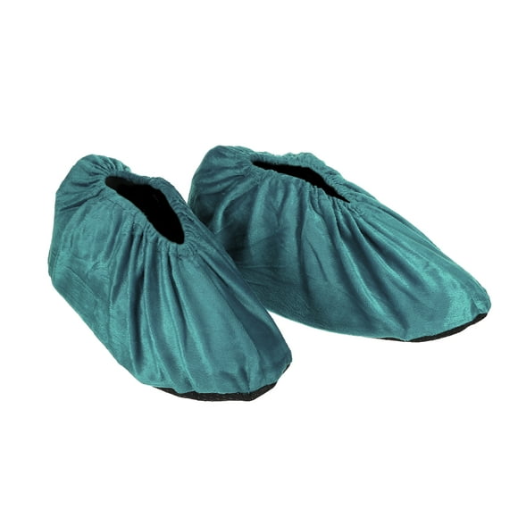 Unique Bargains Shoe Covers, 1 Pair Reusable Thickened Shoe Protector Covers for Home Indoor, Sea Green