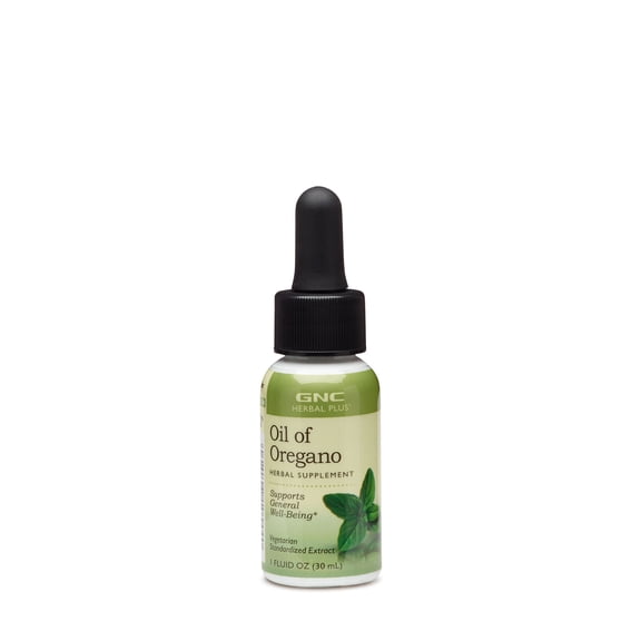 GNC Herbal Plus Oil of Oregano | Supports General Well- Being, Vegetarian