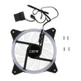 thumbnail image 2 of 1 paquete de 4 piezas 12V DC 12cm Computer Fan para caja de computadora 4 Bucle de luz de 4 colores CUTICAT Ventilador de caja estándar de 120 mm, 2 of 8