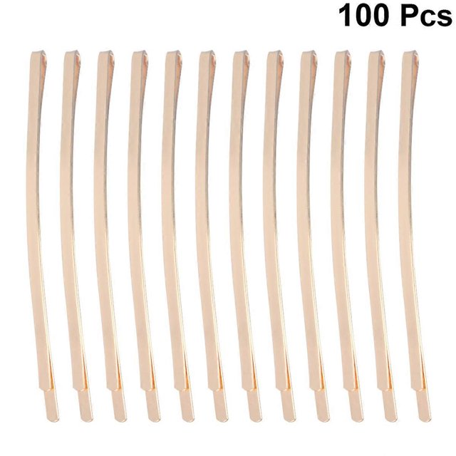 Metal Hair Clip Bobby Pin for Hair Holding 100Pcs Golden Decorative Pins