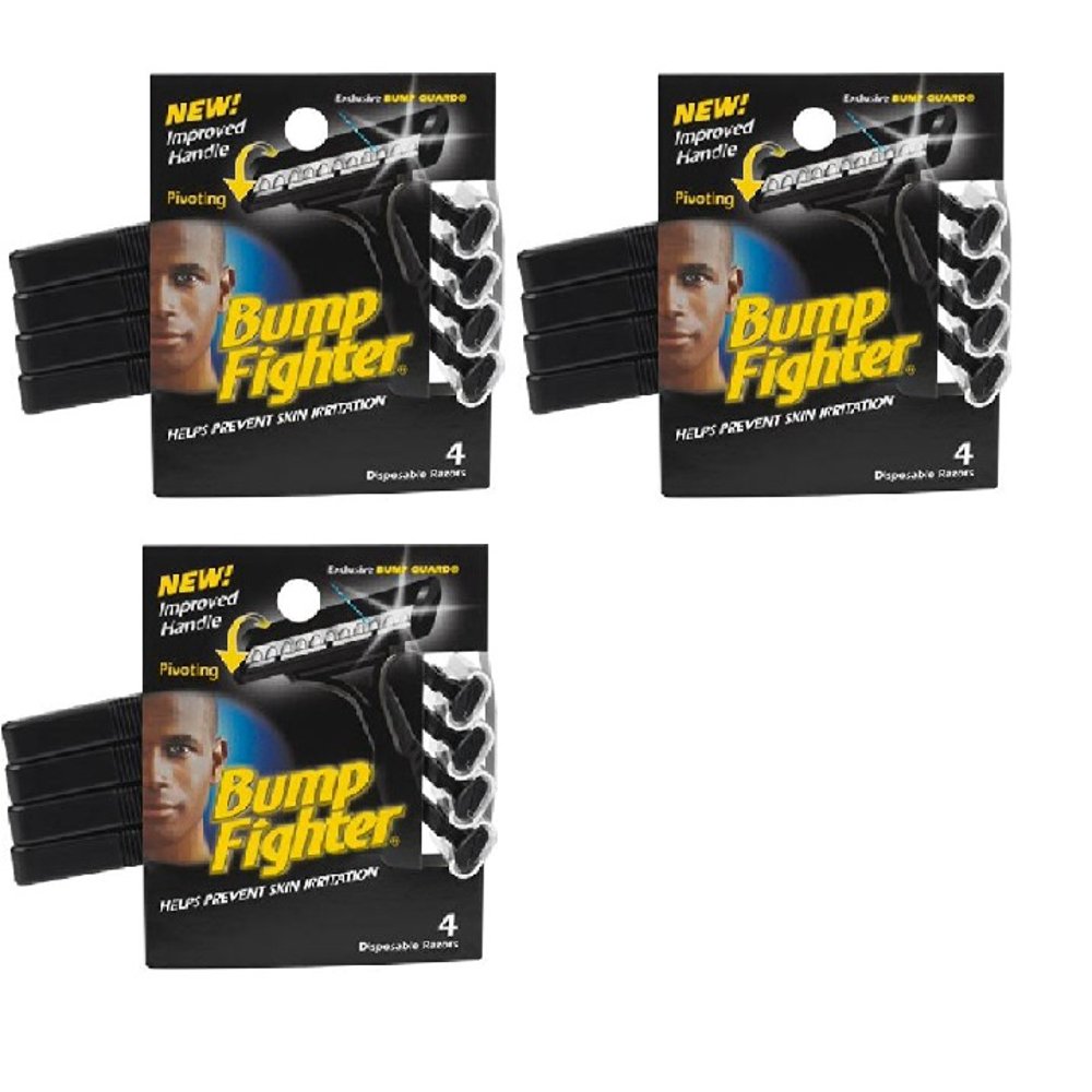 Bump Fighter Mens Disposable Razors 4 ct. (Pack of 3) + Yes to