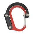 thumbnail image 5 of Carabiner Clip and Hook Bag, Purse, Backpack Hanger Buckle Rotating Hook Gear Clip for Camping Hammocks Traveling Mountain Climbing Hiking red and black, 5 of 10