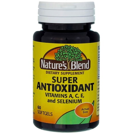 Nature's Blend Super Antioxidant Aces 60 Softgels | Vitamin Supplements | Natural Vitamins | Energy Renew | Vitamins A, C and E Plus Selenium | Energy Multivitamin | Balance of Nature Vitamins