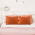 thumbnail image 2 of PiccoCasa 2 Packs Microfiber Pillowcases with Envelope Closure, Non-Standard Rust Red, 2 of 8
