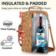thumbnail image 5 of Tirrinia Insulated 2 Bottle Wine Carrier Tote Cooler Bag for Travel Picnic Padded Champagne Glass, 5 of 8