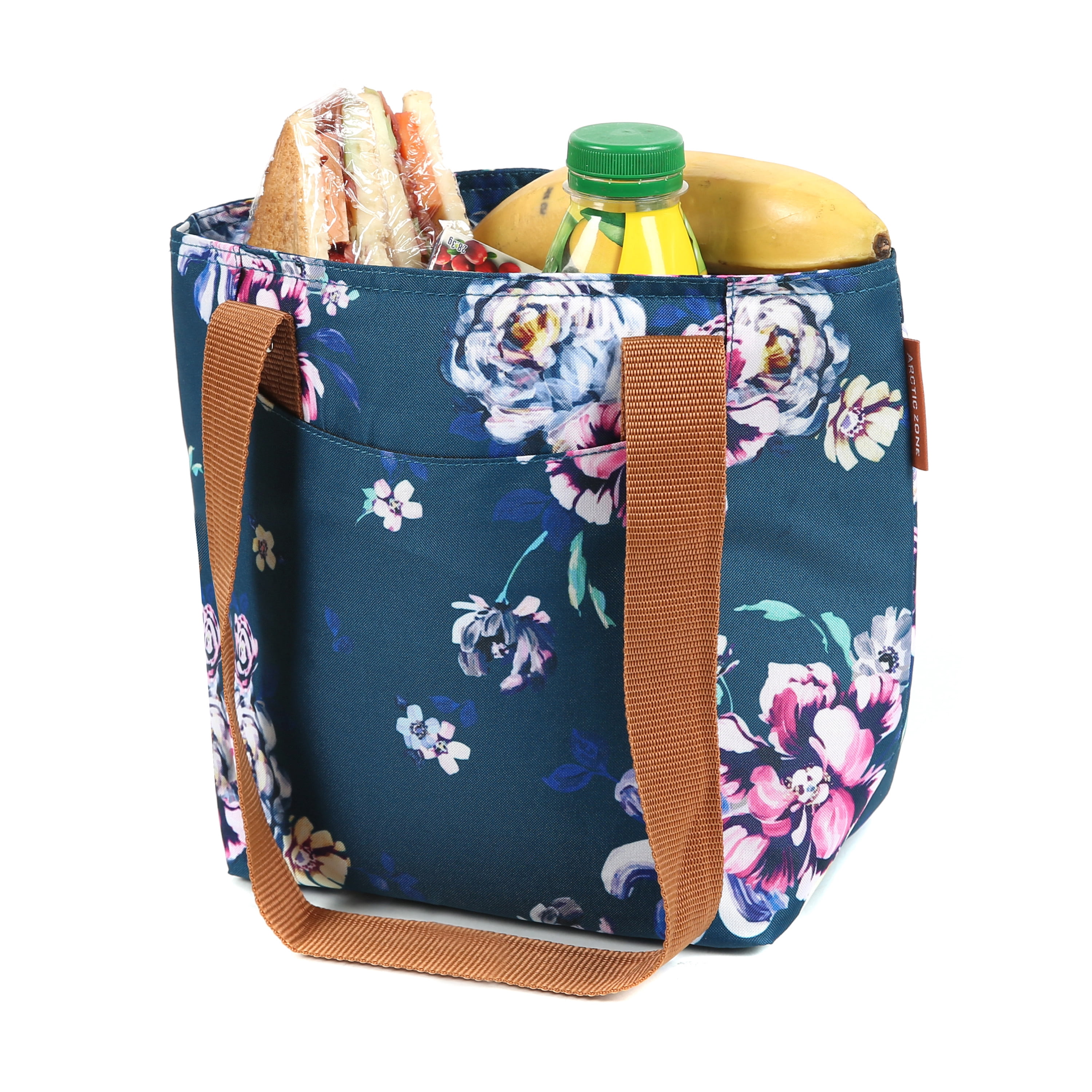 Arctic Zone Metropolis Lunch Tote, Lunch Bag For Women, Midnight Floral