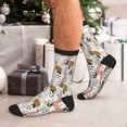 thumbnail image 7 of Pofeuu Hand Drawn Animals Print Crew Socks, Adult Running Hiking Socks for Youth and Adult, 7 of 7