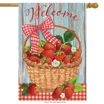 Briarwood Lane Strawberries Summer House Flag