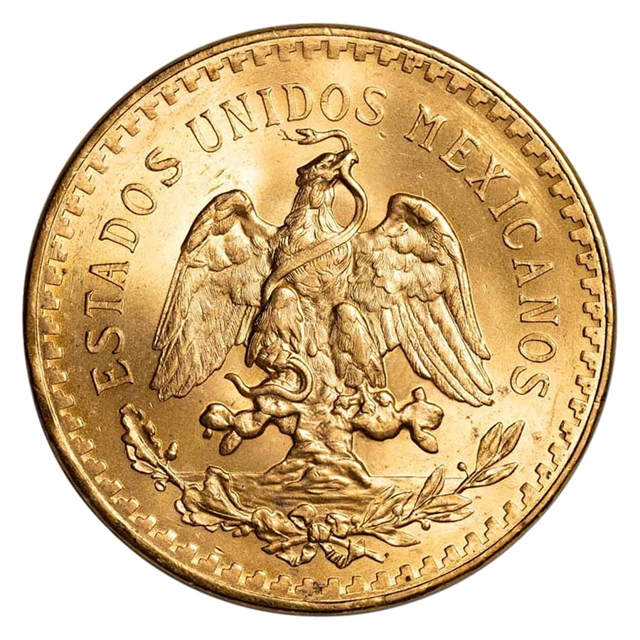 Mexican 50 Pesos Gold Coin AU-BU Condition - Random Year